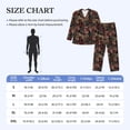 thumbnail image 4 of Fotbe Hearts and French Bulldog Pijama de Hombre con Estampado de Manga Larga, Conjunto de 2 Piezas, Ropa de Dormir Suave y Cómoda con Bolsillos-X-Large, 4 of 7