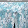 thumbnail image 4 of Floral Dog Crate Cover, Delicate Spring Nature Pattern with Abstract Flowers and Buds, Easy to Use Pet Kennel Cover Small Dogs Puppies Kittens, 7 Sizes, Pale Teal Pale Sky Blue, by Ambesonne, 4 of 6