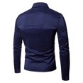 thumbnail image 3 of Polo Shirts for Men Phrasing Shirt Popular Men Summer Tops Turtle Neck Tees Yoga Shirt Long Sleeve Cold Gear Athletic Top Workout Top Short Sleeve Athletic Running Long Small Mens Fashion Navy 2XL, 3 of 3