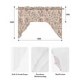thumbnail image 5 of Brown Flowers Swag Valances for Windows, Small Curtains Drapes, Vintage Farmhouse Floral Leaves Vines Kitchen Window Curtains Over Sink Window Treatment Valance for Bedroom/Bathroom 56"x36", 5 of 5