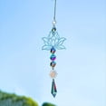 thumbnail image 4 of 1 Colgante de Atrapasueños de Cristal Artificial Hecho A Mano, Colgante de Carillón de Viento para el Hogar, Jardín Al Aire Libre A, 4 of 5