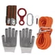thumbnail image 5 of Kit De Cuerda De Escape, Cuerda Para Hacer Rápel 11KN Peso Del Rodamiento Confiable 49.2 Pies 0.3 Pulgadas Seguro Para Supervivencia En Emergencias Contra Incendios, 5 of 7