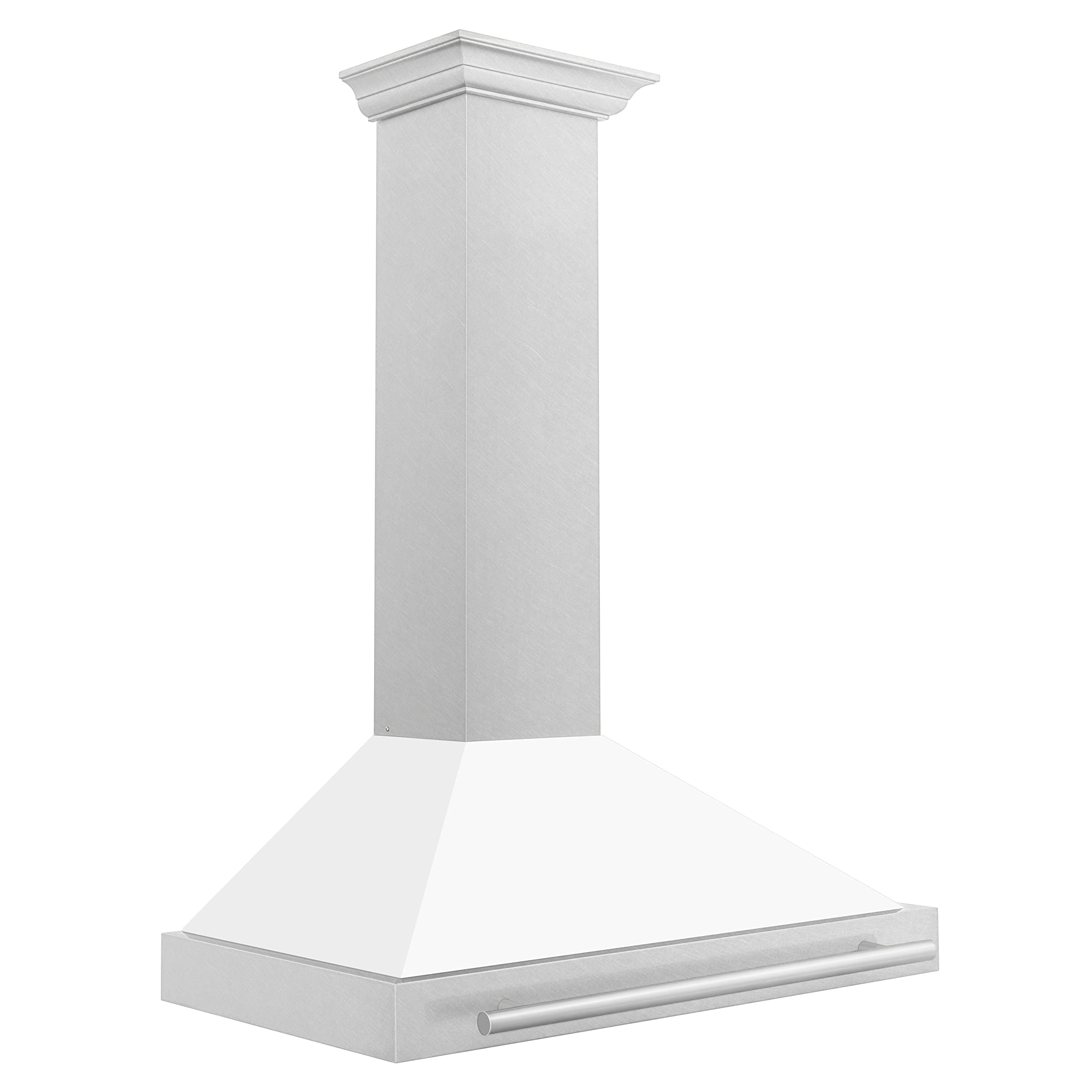 ZLINE 36 DuraSnow Stainless Steel Range Hood with White Matte Shell (KB4SNX-WM-36)