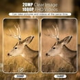 thumbnail image 4 of Teblint Trail Camera, 20MP 1080P Game Camera Hunting Camera with Night Vision Waterproof IP56 Motion Activated, 120° Wide Angle Lens Wildlife Scouting Deer Hunting Cam for Trail Monitoring, 4 of 11