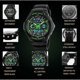 thumbnail image 3 of Relojes, relojes digitales para niños, reloj analógico deportivo para exteriores resistente al agua hasta 50 m con alarma, temporizador, zona horaria dual y luz LED para niños., 3 of 5