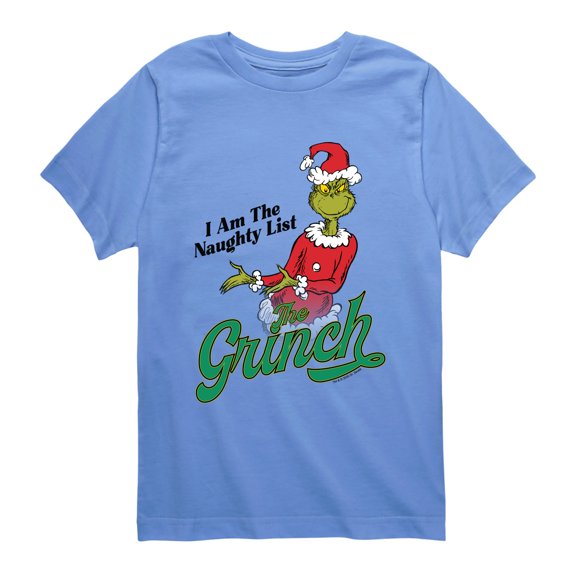 The Grinch - On The List - Youth Boys Short Sleeve Graphic T-Shirt