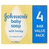 Johnsons Baby Soap Honey With Baby Lotion 4 Pack