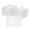 White / 9 1/2" x 6 1/4" / 100 Count, variant on Moderna Rectangle White Plastic Plate - 7 1/2" x 5 1/4" x 1/2" - 100 count box