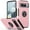 Pink, variant on TECH CIRCLE for Google Pixel 8 Pro Case with 360° Ring Stand, Multi-Layer Protective Case, Shockproof Cover for Google Pixel 8 Pro 6.2" Case 2023,Black
