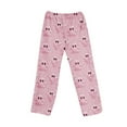 thumbnail image 2 of Hearthz Halloween Mens Flannel Pajama Pants Plush Fuzzy Men's Pajama Pants Warm Cozy Pj Bottoms Lounge Pants Flannel Pj Pants, 2 of 8