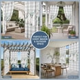 thumbnail image 3 of Outdoor Curtains for Patio Waterproof, Rabbits Easter Grommet Gazebo Curtains Drapes for Porch, Pergola,Backyard,Outside, 2 Privacy Panels 54 x 95 Inch, Spring Green Eucalyptus Leaves Grey Plaid, 3 of 9
