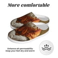 thumbnail image 6 of Disketp Haystack Meditating Cat Women's Men's Slippers Plush Slip-On House Slipper for Winter Indoor Soft Cushion Non-slip Fluffy Slides Slippers-39/40, 6 of 7