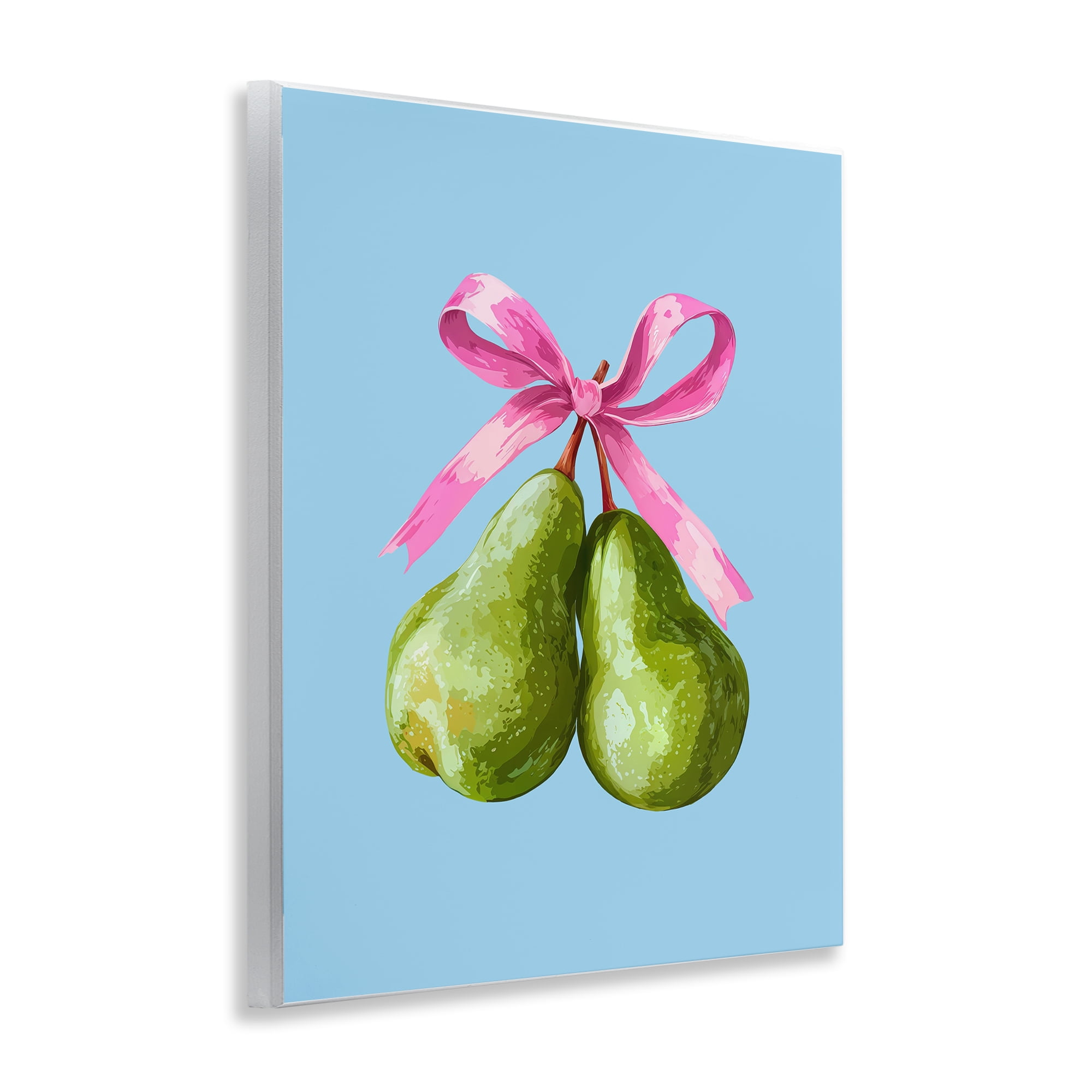 Stupell Industries Twin Pears with Ribbon Wall Plaque Art, design by Imagine It Images