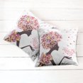 thumbnail image 2 of Ambesonne Summer Throw Pillow Cover 2 Pack, Butterflies Blossoms, 20", Multicolor, 2 of 6