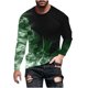 thumbnail image 2 of Amzcrzy Sudadera Para Hombre Con Estampado De Halloween, Informal, De Manga Larga Y Cuello Redondo, Verde Militar, M, 2 of 3
