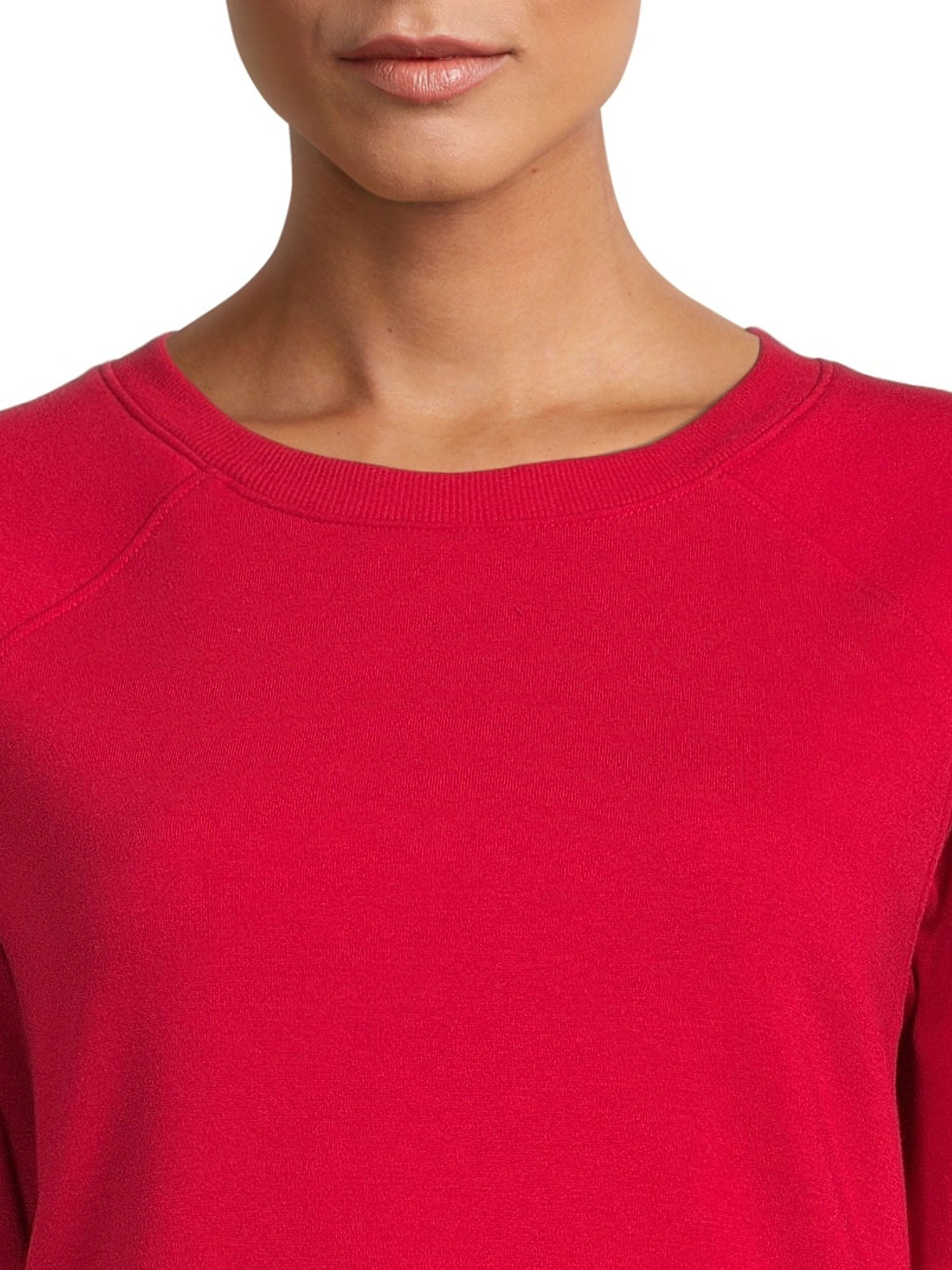 Athletic Works Women's Fleece Crewneck Sweatshirt, Sizes XS-XXXL