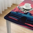 thumbnail image 5 of Acheng Synthwave Style Square Tablecloth for Outdoor Picnic Camping and Indoor Kitchen Dining Party 100% Polyester Fiber 46*46, 5 of 8