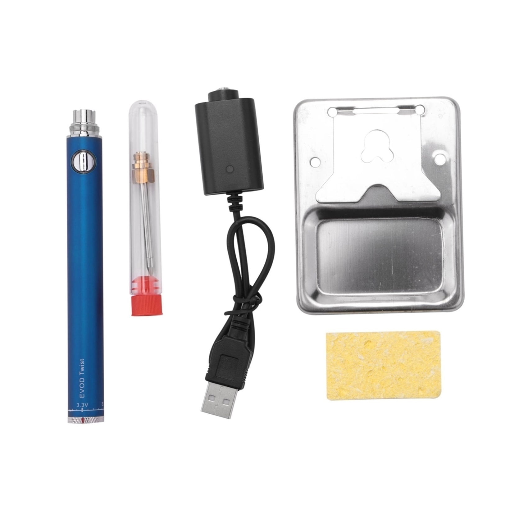 15W Battery-Powered Soldering Iron,With USB Rechargeable Soldering Iron Adjustable Voltage Soldering Iron-Blue,soldering Tool