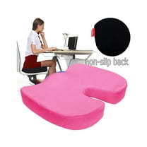 Bookishbunny NonSlip High Resilience Premium Memory Foam Coccyx Seat Cushion Support Pillow