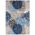 thumbnail image 3 of Modway Calithea Vintage Classic Abstract Floral 8x10 Area Rug in Blue, Brown and Beige, 3 of 8