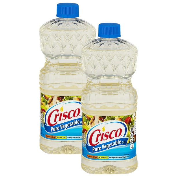 2 Pack Crisco Pure Vegetable Oil 48 Fluid Ounce Walmart Com Walmart Com