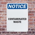 thumbnail image 4 of (2 Pack) Contaminated Waste OSHA Notice Sign 10 Inch X 14 Inch Indoor / Outdoor Rust-Free Aluminum Metal Signs for Workplace, Workshop, and Construction Site, Made in the USA, 4 of 8