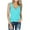 Blue, variant on Womens Loose Fit Sleeveless Tunic Tops Casual Summer V Neck Tank Tops