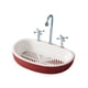 thumbnail image 3 of Adjunto al soporte de la caja de jabón Contenedor para guardar jabón Sin necesidad de taladrar Almacenamiento de jabón Rojo, 3 of 9