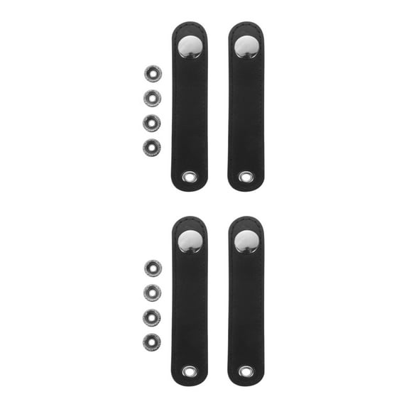 2 Sets Accordion Buckle Strap Belts for Buckles Child Black