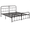 Black, variant on Katkuca Metal Bed Frame with Headboard & Footboard, Steel Slat Support Mattress Foundation, Twin Size, Black