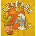 thumbnail image 2 of Alabama Yellow Hammer State Smurfs Men's Graphic T Shirt Tees Brisco Brands S, 2 of 6