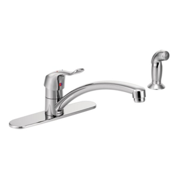 Moen 8717 M-DURA Single Hole Commercial Kitchen Faucet, Chrome