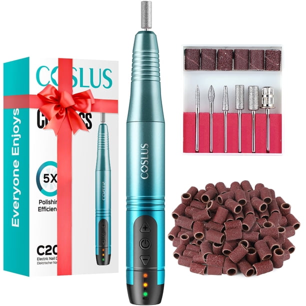 Lima eléctrica inalámbrica COSLUS de Nail Drill para manicura de uñas