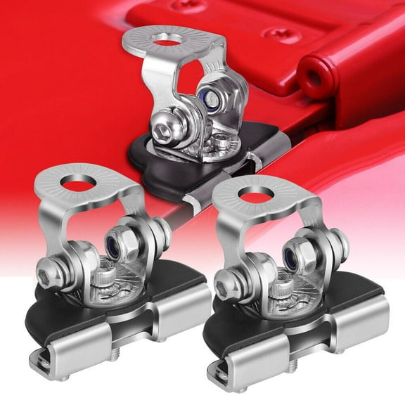 2X Front Bonnet Clamp Hood Mounting Bracket Antenna For LED Light Bar Adjustable