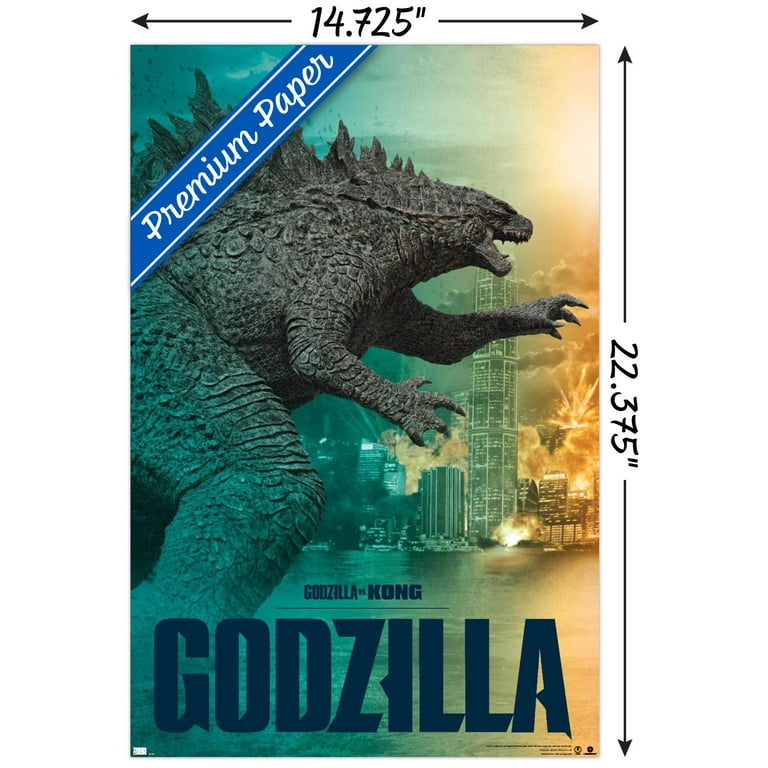 GODZILLA vs KONG パンフレット A4サイズ Godzilla vs. Kong - Godzilla Wall Poster, 14.725
