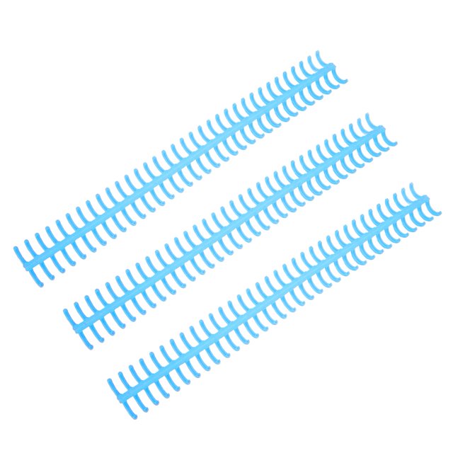 Plastic Binding Spine, Loose Leaf Rings 10PCS Detachable 34 Holes Easy To Install With 12mm Inner Diameter For Home Or School Use Blue