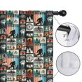 thumbnail image 4 of Blackout Kids Curtains,Multicolor Bigfoot and Text Pattern Childrens Insulated Curtains Set Of 2,Bedroom Essentials,Toddler Room Decor 42x84in(106x213cm), 4 of 5