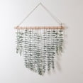 thumbnail image 1 of Colgante de pared con forma de tronco, simulación de plantación verde, hojas de eucalipto artificiales, hojas de eucalipto caídas, placa de bienvenida para puerta, joyería para colgar en la pared, 1 of 6