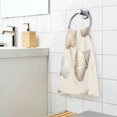 thumbnail image 3 of Yayeee 100% Cotton Hand Towels for Bathroom 16" x 28" Soft Absorbent Kitchen Towel, Watercolor Seashells, 3 of 7