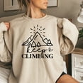 thumbnail image 5 of Adventure Mountain Sweatshirt, Keep Climbing Hiking Graphic Pullover, Outdoor Unisex Casual Top, Nature Lover Gift Idea, 5 of 11
