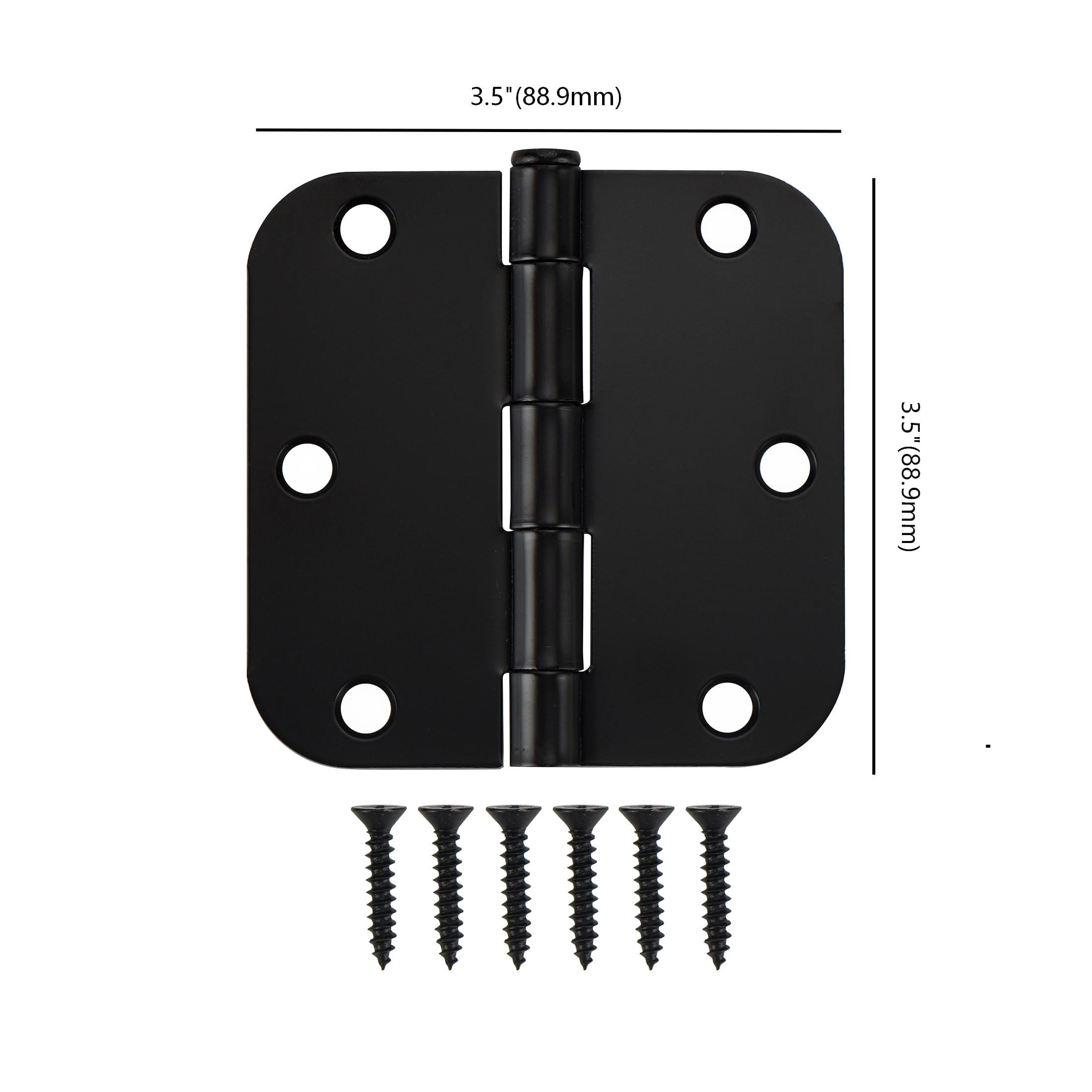 Hyper Tough 3-1/2 in. x 5/8 in. Black Steel Squeak-Free Door Hinge