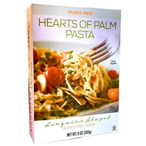 Trader Joes Hearts Of Palm Pasta, Linguine Shaped, Gluten Free, Vegan, 9 Ounces (255 Grams) Packaging May Vary