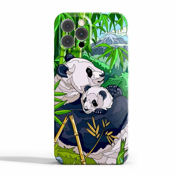 Panda Case Compatible with iPhone 13 Pro Max,Aesthetic Art Design Full Cover Protective Case