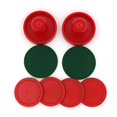 thumbnail image 3 of Mini Palettes de Hockey sur Air - Ensemble de Remplacement - Ensemble de Deux Poussoirs de Hockey sur Air Rouge et Quatre Palets Rouges de 2 Pouces I Epic Gifts, 3 of 5