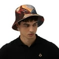 thumbnail image 5 of Vsdgher Lava Dragon Print Bucket Hat for Men&Women Bucket Hat Reversible Summer Double-Side-Wear Travel Gardening, Beach, Camping, Hiking, Fishing Cap, 5 of 5