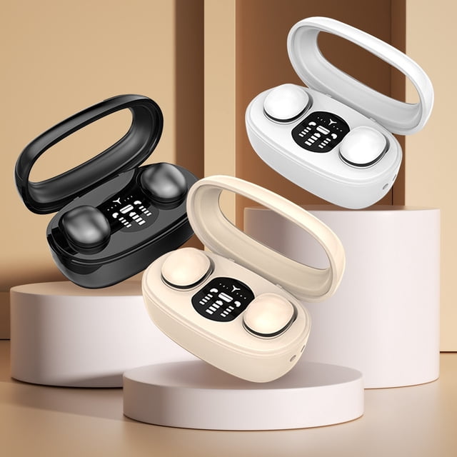 ¡Últimas Unidades!, Auriculares inalámbricos Bluetooth 5.3 deportivos de alta gama con reducción de ruido de llamadas, botón inteligente, finos, invisibles para dormir Akmoler