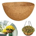 thumbnail image 2 of ievspot Round Coco Coir Liner Basket  Indoor Outdoor Garden Wall Hanging Planter Insert  Gardening Supplies, 2 of 8