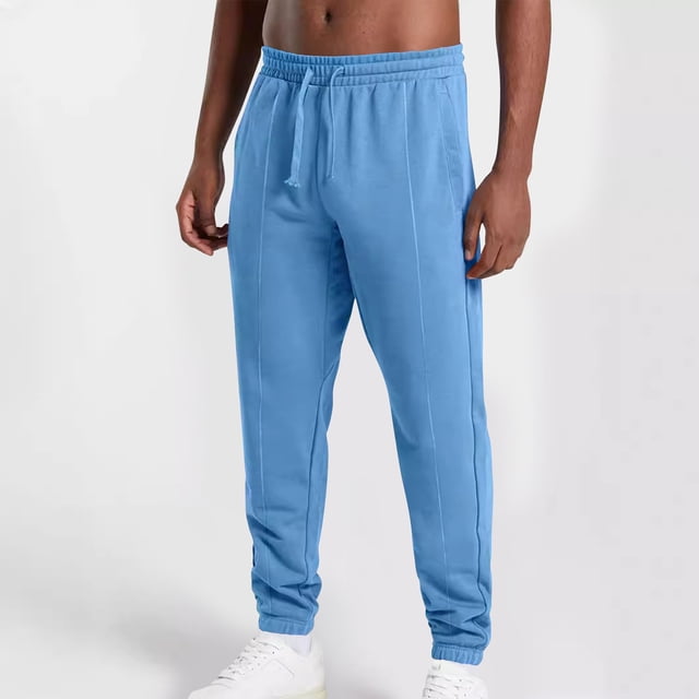 asjyhkr Sweatpants for Men Drawstring Elastic Waist Jogger Running Gym Workout Pants with Pockets