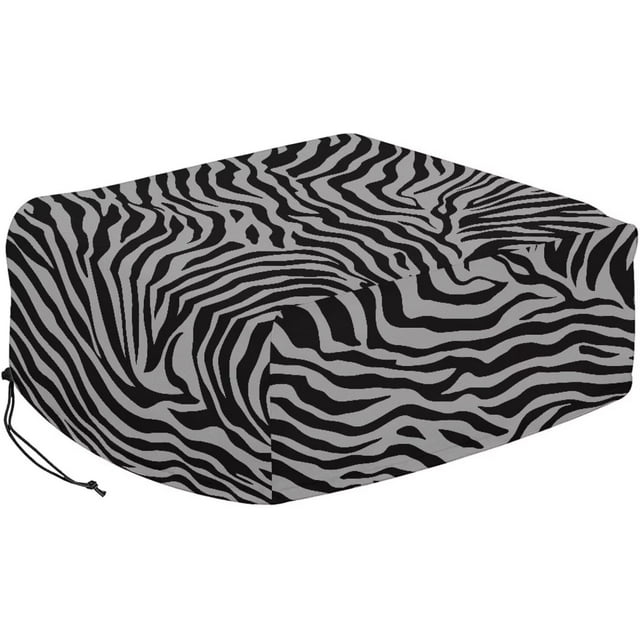 Zebra Print Camper Air conditioner Cover for Outside - Universal RV Ac Covers for Roof RV Winter Accessories Towing Accessories for Outside
