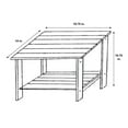 thumbnail image 5 of Shine Company Rectangular Wood End Table Indoor/Outdoor Side Table in Beige, 5 of 5